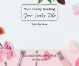 Social Media Templates for Facebook Posts- Beauty | Fashion | Lifestyle Blogger | Influencer - Why Not Mom