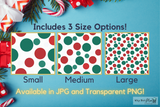 Seamless Holiday Background Papers with Commercial Use License🎄 - Why Not Mom