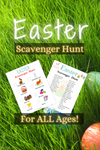 Easter Scavenger Hunt game is something the whole family can enjoy! 4 Activity Sheets: toddler friendly, big kid friendly, and Christian themed. #printables #familynight #scavengerhunt #WhyNotMomDesigns #Christian #EasterSunday #EasterEggHunt #TeenActivities #ChristianYouthActivities