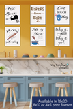 Printable funny kitchen wall art printables to frame for kitchen wall decor by Why Not Mom Designs