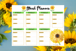 7 Day Meal Planner -Sunflower Theme - Why Not Mom